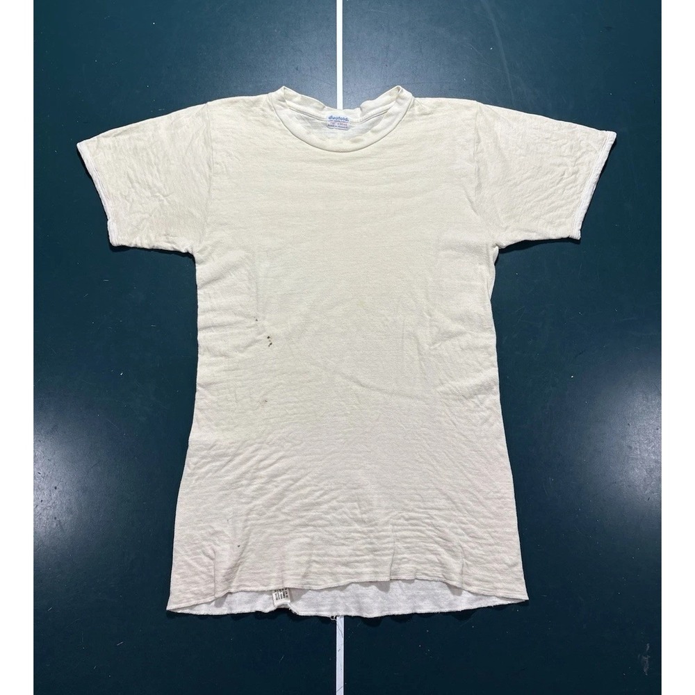 Vintage RARE 50s 60s Duofold Two Layer Double Face Thermal T-Shirt Men Large USA